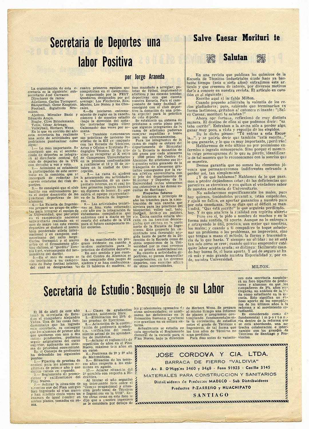 Revista Vértice, 1963, N° 6