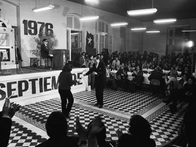 Tercer aniversario del Coronel Eugenio Reyes Tastets como Rector delegado de la Universidad Técnica del Estado. 1976.