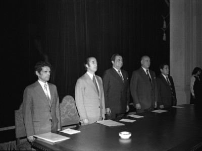 Clase magistral del Ministro de Hacienda Sergio de Castro. 1977.