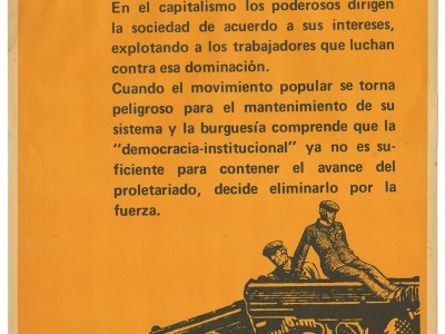 Exposición Por la vida… Siempre!, Taller Gráfico UTE, 1973.